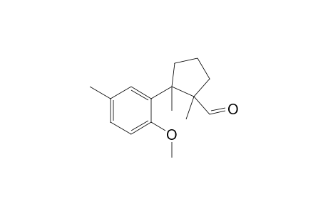 1,2-Dimethyl-1-formyl-2-(2-methoxy-5-methylphenyl)cyclopentane