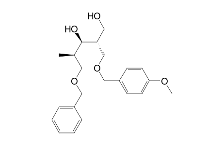 D-Arabinitol, 2,4-dideoxy-2-(hydroxymethyl)-1-O-[(4-methoxyphenyl)methyl]-4-methyl-5-O-(phenylmethyl)-