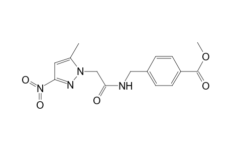 Benzoic acid, 4-[[[2-(5-methyl-3-nitro-1H-pyrazol-1-yl)acetyl]amino]methyl]-, methyl ester