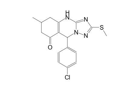 [1,2,4]triazolo[5,1-b]quinazolin-8(4H)-one, 9-(4-chlorophenyl)-5,6,7,9-tetrahydro-6-methyl-2-(methylthio)-