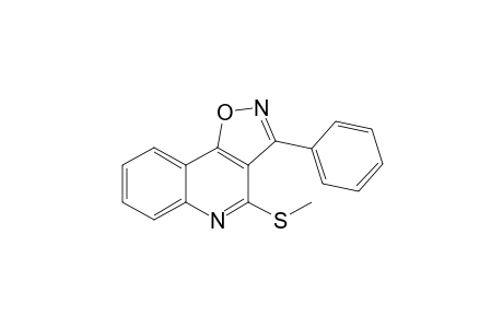 4-Methylsulfanyl-3-phenylisoxazolo[4,5-c]quinoline