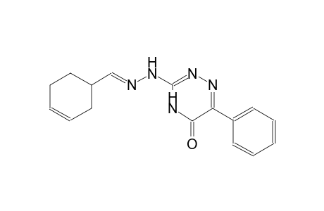 3-cyclohexene-1-carboxaldehyde, (4,5-dihydro-5-oxo-6-phenyl-1,2,4-triazin-3-yl)hydrazone