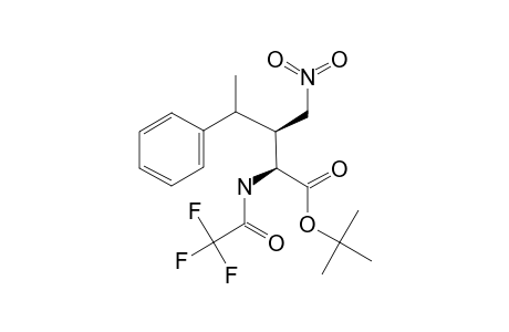 SYN,SYN-2-(TRIFLUORACETYL)-AMINO-3-NITROMETHYL-4-PHENYLPENTANOIC-ACID-TERT.-BUTYLESTER