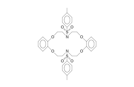 N,N'-Ditosyl-7,16-diaza-2,3,11,12-dibenzo-1,4,1013-tetraoxa-cyclooctadeca-2,11-diene