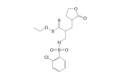 DITHIOCARBONIC-ACID-S-[2-(2-CHLOROBENZENE-SULFONYLAMINO)-1-(2-OXOTETRAHYDROFURAN-3-YL-METHYL)-ETHYL]-ESTER-O-ETHYLESTER;DIASTEREOMER-1