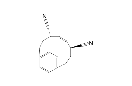 Bicyclo[8.2.2]tetradeca-5,10,12,13-tetraene-4,7-dicarbonitrile, (4R*,5E,7S*)-