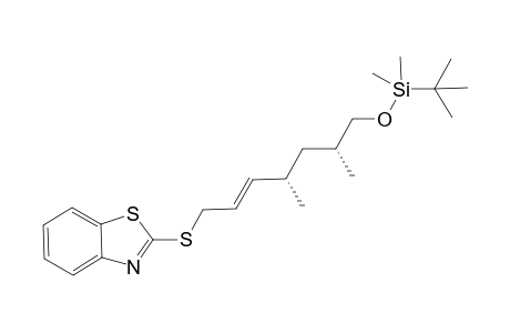 2-[(4S,6R)-7-(tert-Butyldimethylsilyloxy)-4,6-dimethylhept-2-enylthio]benzothiazole