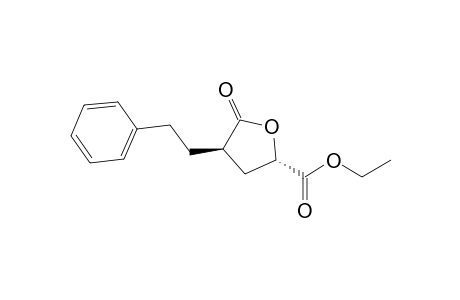 (2S,4R)-5-Oxo-4-phenethyl-tetrahydro-furan-2-carboxylic acid ethyl ester