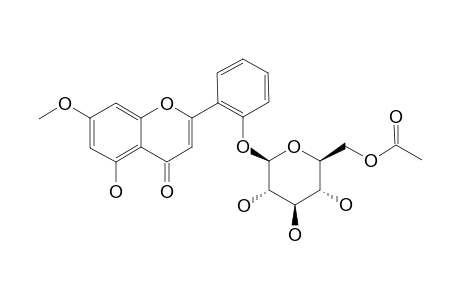 ECHIOIDININ-2'-O-BETA-D-(6''-O-ACETYL)-GLUCOPYRANOSIDE