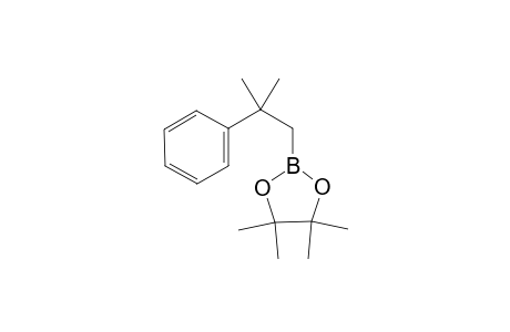 4,4,5,5-tetramethyl-2-(2-methyl-2-phenylpropyl)-1,3,2-dioxaborolane