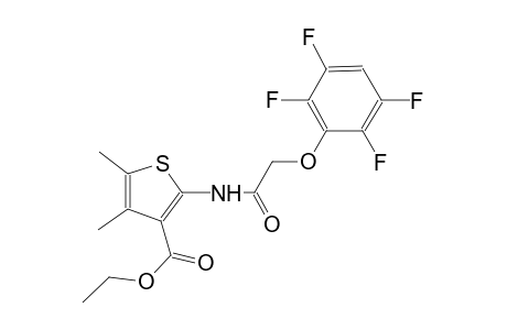ethyl 4,5-dimethyl-2-{[(2,3,5,6-tetrafluorophenoxy)acetyl]amino}-3-thiophenecarboxylate