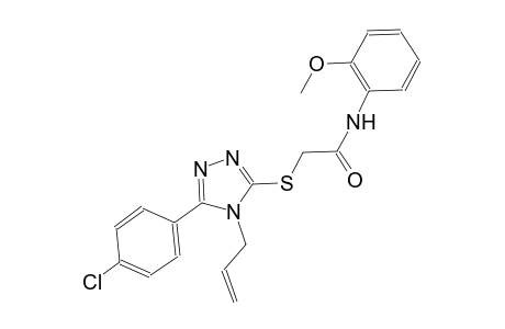 2-{[4-allyl-5-(4-chlorophenyl)-4H-1,2,4-triazol-3-yl]sulfanyl}-N-(2-methoxyphenyl)acetamide