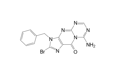 8-amino-2-bromo-3-(phenylmethyl)-[1,3,5]triazino[1,2-a]purin-10-one