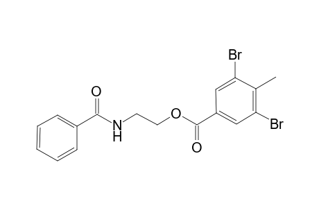 2-(Benzoylamino)ethyl 3,5-dibromo-4-methylbenzoate