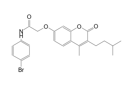 N-(4-bromophenyl)-2-[(3-isopentyl-4-methyl-2-oxo-2H-chromen-7-yl)oxy]acetamide