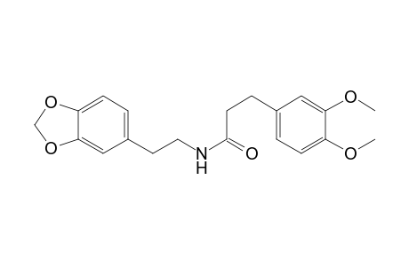 N-[2-(1,3-benzodioxol-5-yl)ethyl]-3-(3,4-dimethoxyphenyl)propanamide