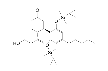 3-[4-Pentyl-2,6-bis(tert-butyldimethylsilyloxy)phenyl]-4-[3'-(1'-hydroxy-3'-butenyl]cyclohexane-1-one