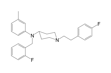 N-2-Fluorobenzyl-1-[2-(4-fluorophenyl)ethyl]-N-3-methylphenylpiperidin-4-amine