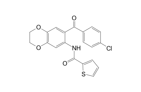 N-[7-(4-chlorobenzoyl)-2,3-dihydro-1,4-benzodioxin-6-yl]thiophene-2-carboxamide