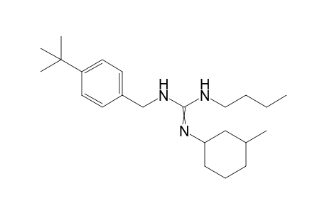 Guanidine, N-butyl-N'-[[4-(1,1-dimethylethyl)phenyl]methyl]-N''-(3-methylcyclohexyl)-