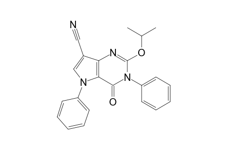 7-Cyano-3,5-diphenyl-2-isopropoxy-3H-pyrrolo[3,2-d]pyrimidine-4(5H)-one