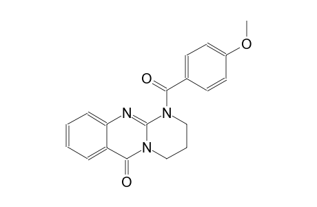 6H-pyrimido[2,1-b]quinazolin-6-one, 1,2,3,4-tetrahydro-1-(4-methoxybenzoyl)-