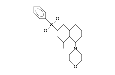 2-Methyl-10-morpholino-4-phenylsulfonyl-bicyclo(4.4.0)dec-3-ene