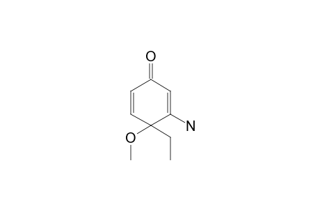 3-amino-4-ethyl-4-methoxycyclohexa-2,5-dien-1-one