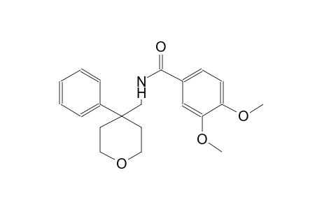 3,4-dimethoxy-N-[(4-phenyltetrahydro-2H-pyran-4-yl)methyl]benzamide