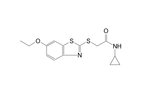 acetamide, N-cyclopropyl-2-[(6-ethoxy-2-benzothiazolyl)thio]-