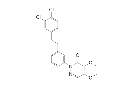 3(2H)-Pyridazinone, 2-[3-[2-(3,4-dichlorophenyl)ethyl]phenyl]-4,5-dimethoxy-
