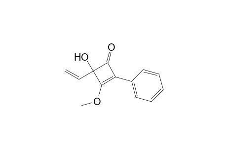 4-Ethenyl-4-hydroxy-3-methoxy-2-phenyl-2-cyclobuten-1-one
