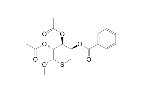 METHYL_2,3-DI-O-ACETYL-4-O-BENZOYL-5-THIO-BETA-L-ARABINOPYRANOSIDE;MAJOR_ISOMER
