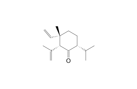 Cyclohexanone, 3-ethenyl-3-methyl-2-(1-methylethenyl)-6-(1-methylethyl)-, (2.alpha.,3.beta.,6.alpha.)-