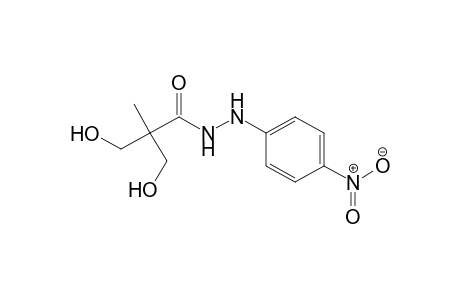 Propanoic acid, 3-hydroxy-2-(hydroxymethyl)-2-methyl-, 2-(4-nitrophenyl)hydrazide