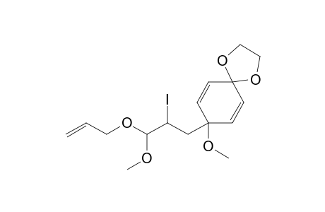 8-[3-(Allyloxy)-2-iodo-3-methoxypropyl]-8-methoxy-1,4-dioxaspiro[4,5]deca-6,9-diene