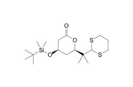 (4R,6R)-4-[tert-butyl(dimethyl)silyl]oxy-6-[1-(1,3-dithian-2-yl)-1-methyl-ethyl]tetrahydropyran-2-one