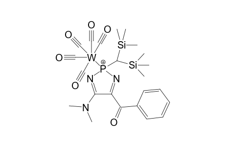 {Pentacarbonyl[2-bis(trimethylsilyl)methyl-4-benzoyl-5-dimethylamino-2H-1,3,2-diazaphosphole-.xi.P]tungsten(0)}