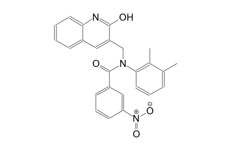 N-(2,3-dimethylphenyl)-N-[(2-hydroxy-3-quinolinyl)methyl]-3-nitrobenzamide