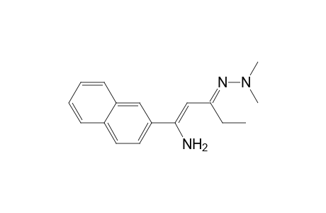 1-Amino-1-(2'-naphthyl)-1-penten-3-one N,N-dimethylhydrazone