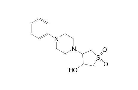 3-thiophenol, tetrahydro-4-(4-phenyl-1-piperazinyl)-, 1,1-dioxide