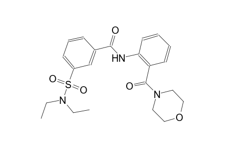 benzamide, 3-[(diethylamino)sulfonyl]-N-[2-(4-morpholinylcarbonyl)phenyl]-