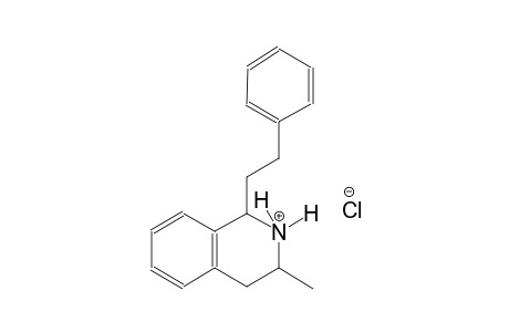 isoquinolinium, 1,2,3,4-tetrahydro-3-methyl-1-(2-phenylethyl)-, chloride