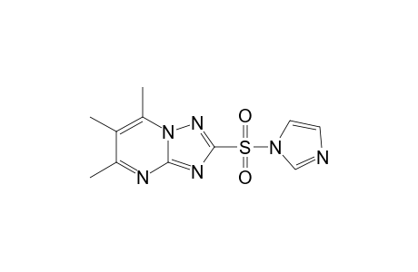 2-(1-imidazolylsulfonyl)-5,6,7-trimethyl-[1,2,4]triazolo[1,5-a]pyrimidine