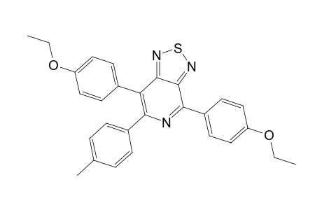 4,7-Di(para-ethoxyphenyl)-6-(para-methylphenyl)-1,2,5-thiadiazolo(3,4-c)pyridine