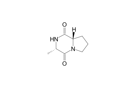 (3S,8aS)-3-methyl-2,3,6,7,8,8a-hexahydropyrrolo[1,2-a]pyrazine-1,4-dione