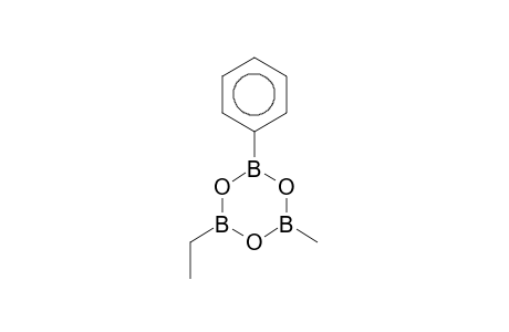 Boroxin, ethylmethylphenyl-