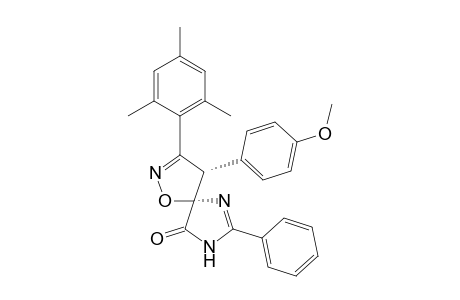 1-Oxa-2,6,8-triazaspiro[4.4]nona-2,6-dien-9-one, 4-(4-methoxyphenyl)-7-phenyl-3-(2,4,6-trimethylphenyl)-, cis-