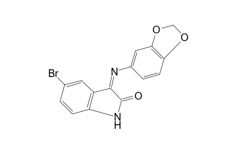 5-BROMO-3-{[3,4-(METHYLENEDIOXY)PHENYL]IMINO}-2-INDOLINONE