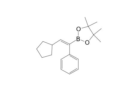 (Z)-2-(2-cyclopentyl-1-phenylvinyl)-4,4,5,5-tetramethyl-1,3,2-dioxaborolane